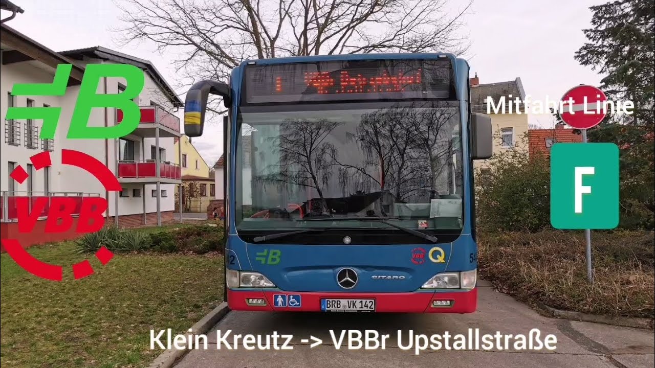 Busmitfahrt im C1 Facelift von Klein Kreutz bis VBBr Betriebshof Upstallstraße auf der Kompletten F