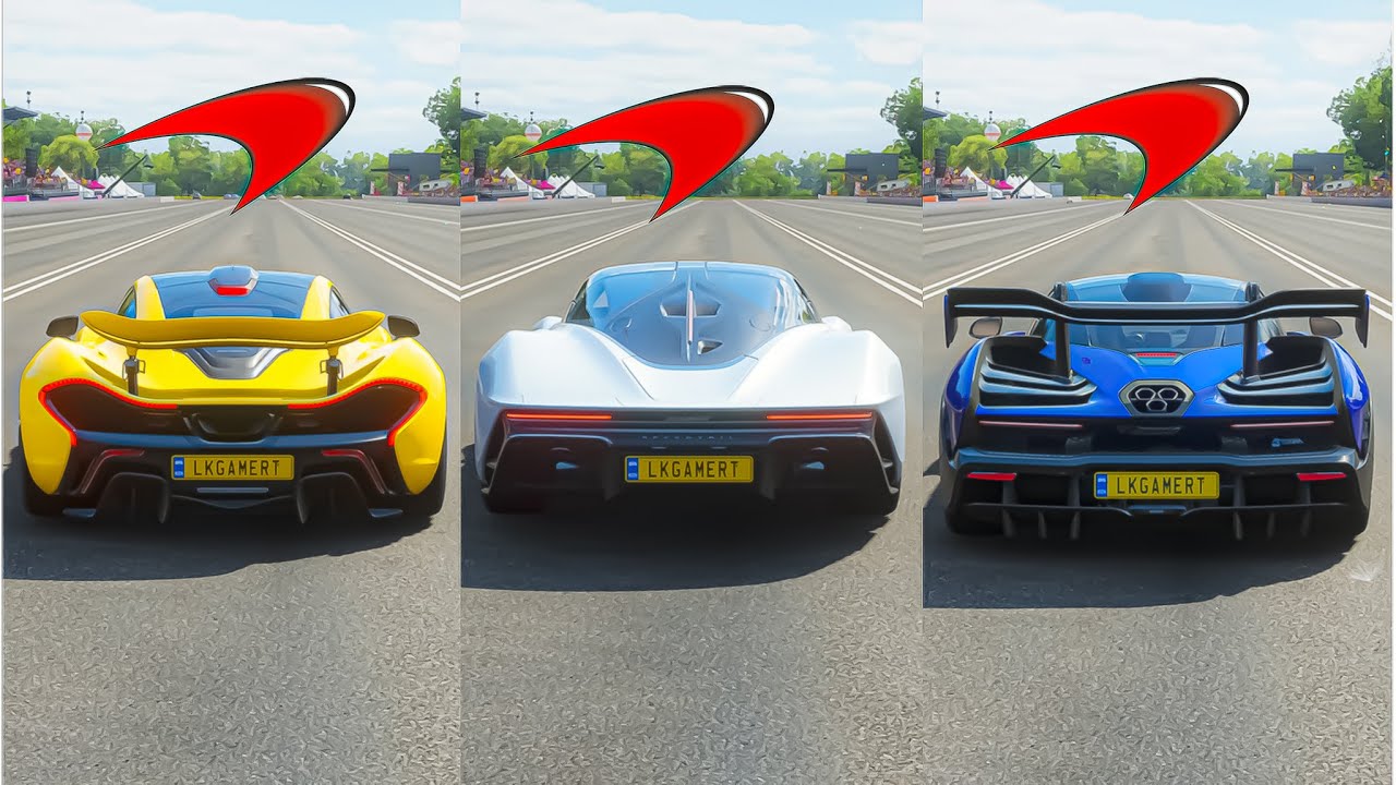Forza Horizon 4 Drag Race - Mclaren P1 Vs Speedtail Vs Senna
