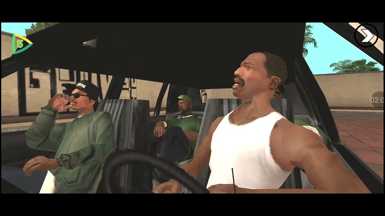 Playing mobile phone GTA SA 