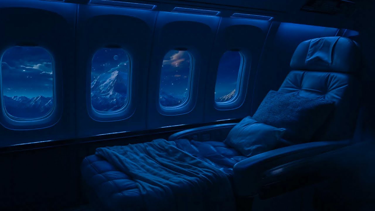 12 Hours Airplane Brown Noise✈️Powerful Jet Engine Ambience for Sleep & Meditation| No Interruptions