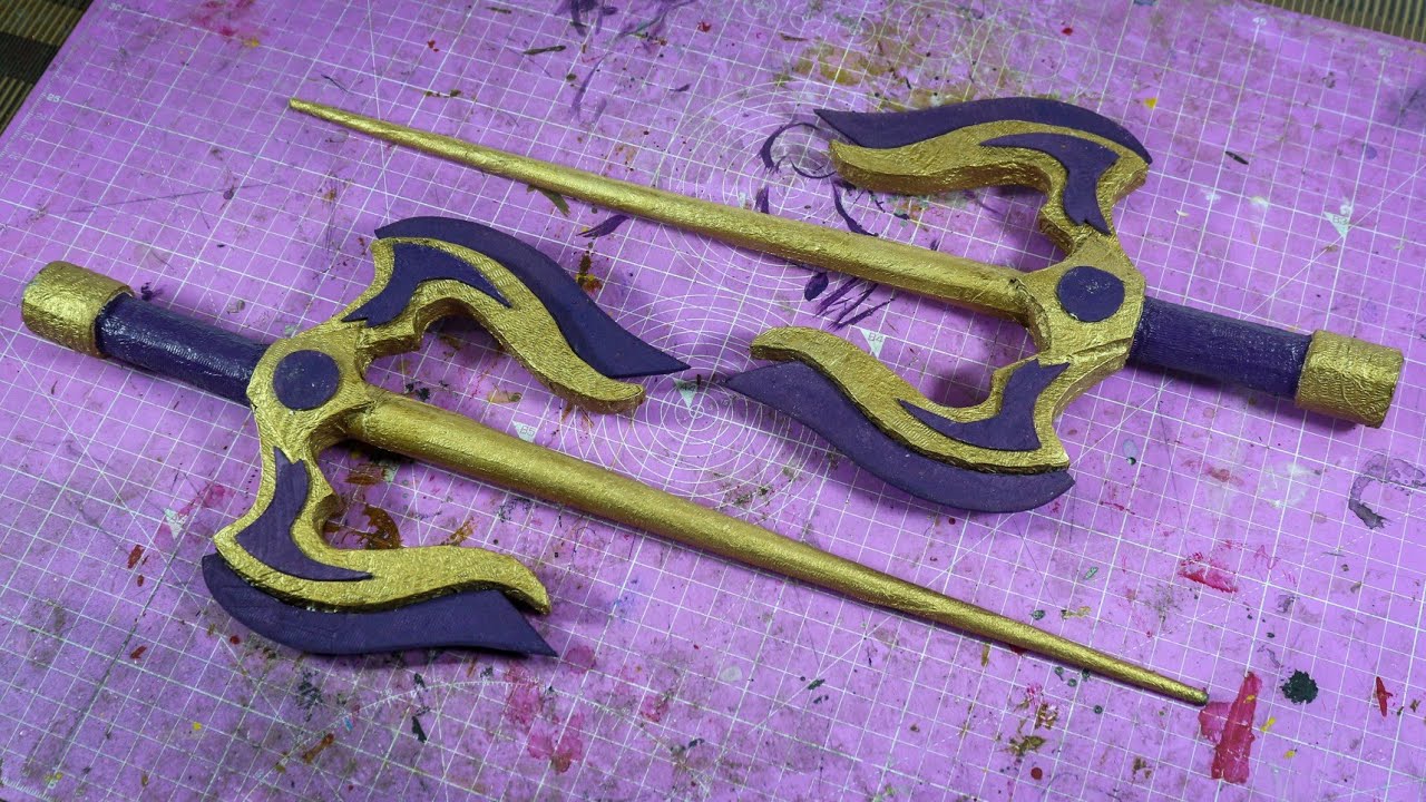 How To Make Harbinger Sai | Shadow Fight 2 Weapon | Cardboard DIY