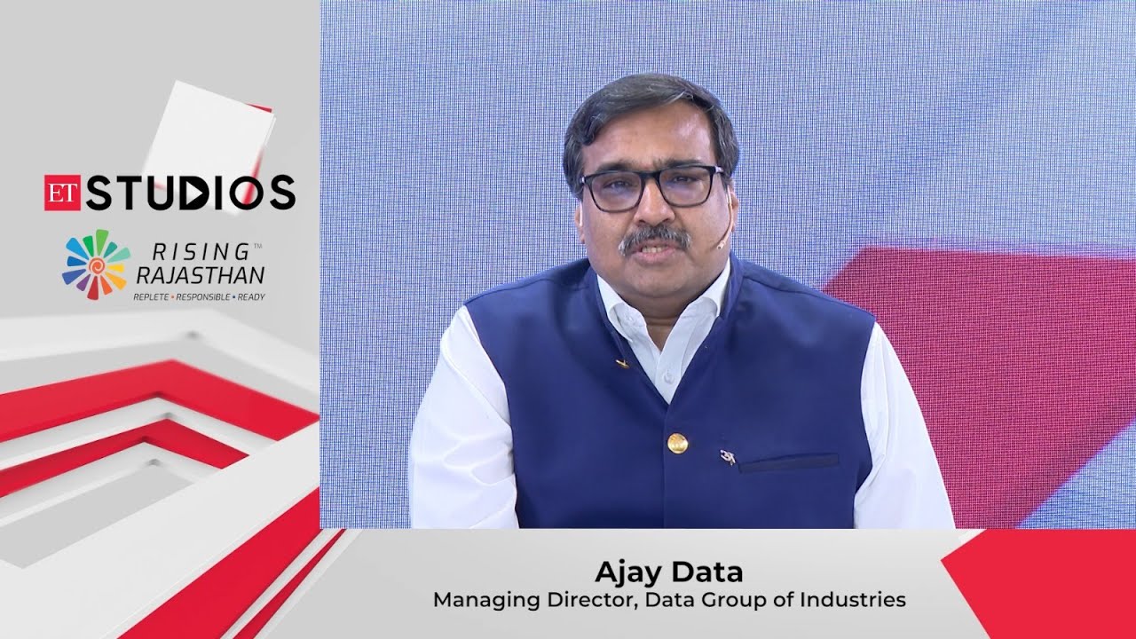 Ajay Data, Managing Director of Data Group of Industries, shares his insights at Rising Rajasthan