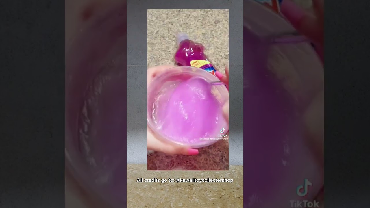 How to make slime with only ONE ingredient? 🛁 Dish Soap #toy #slime #shorts @kawaiitoycollector