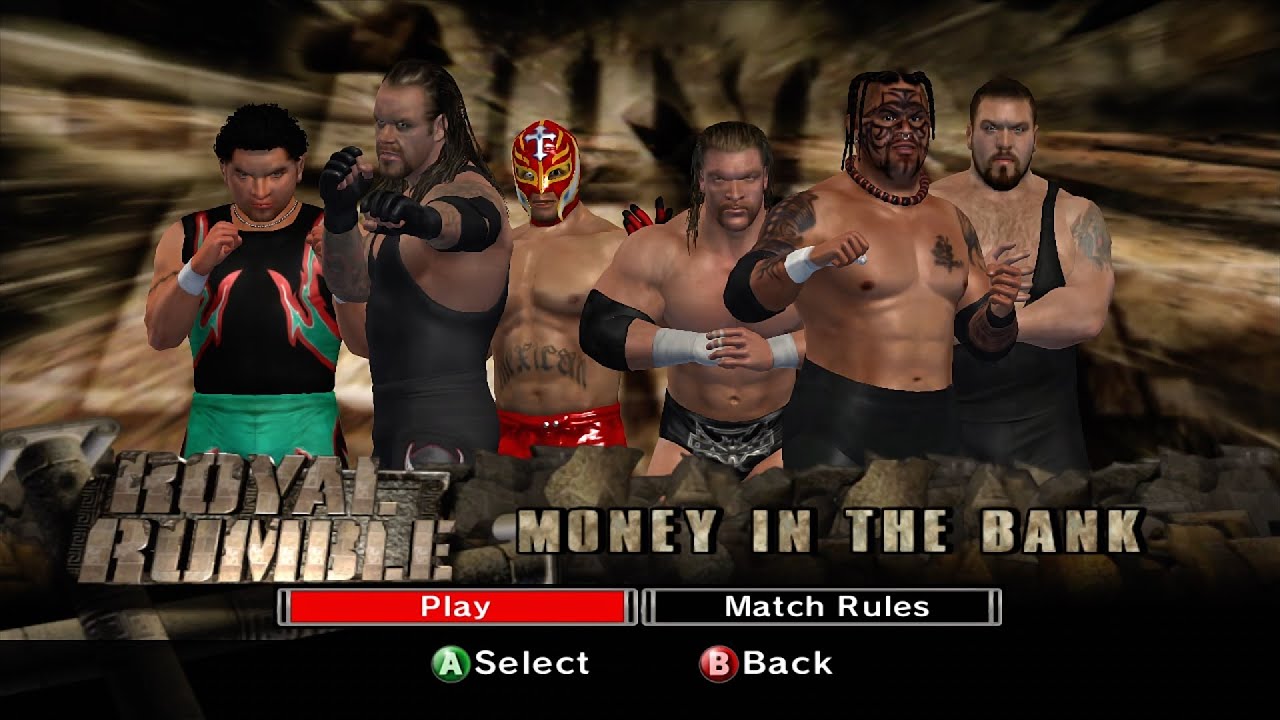WWE SVR 2007 - SuperCrazy,Undertaker,ReyMysterio,TripleH,Umaga,BigShow - 6-Man Money in The Bank
