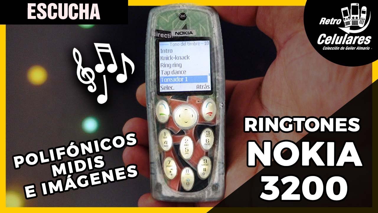 Nokia 3200 | Ringtones Polifónicos, Midis e Imágenes predefinidas | Retro Celulares 4k