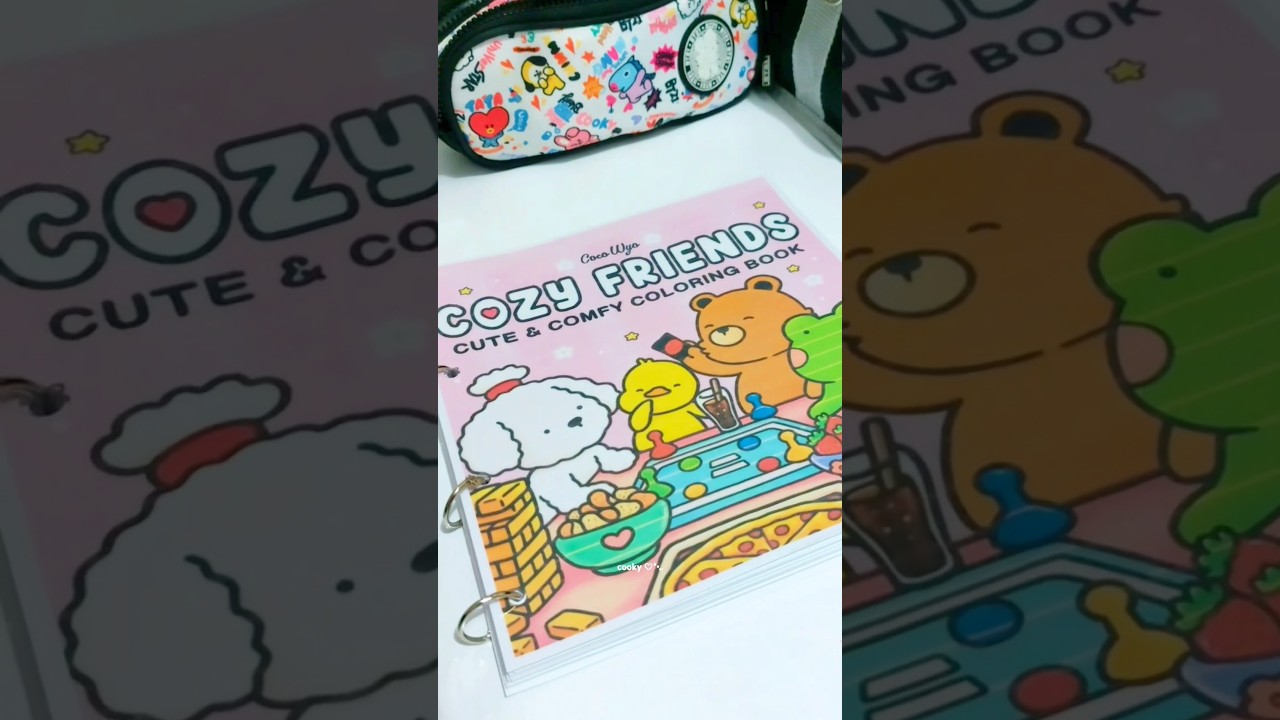 🎀•°.. DIY • Coco Wyo Cozy Friends Coloring Book ♡ 
