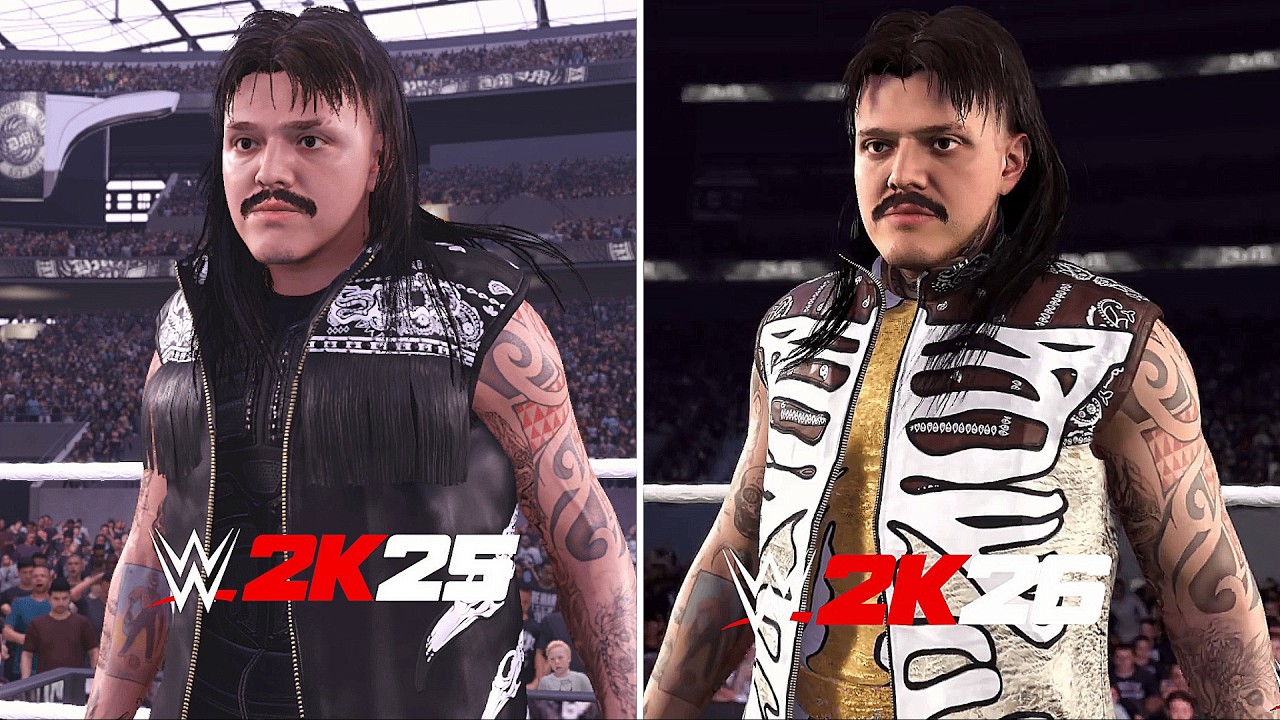 WWE 2K26 Dominik Mysterio Entrance Comparison | WWE 2K25 vs WWE 2K26