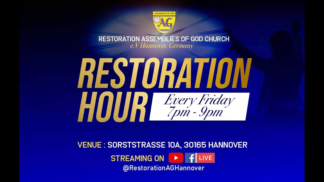 RESTORATION HOUR PRAYER SERVICE FOR 2025||  RESTORATION AG HANNOVER GERMANY 26TH DECEMBER 2025.