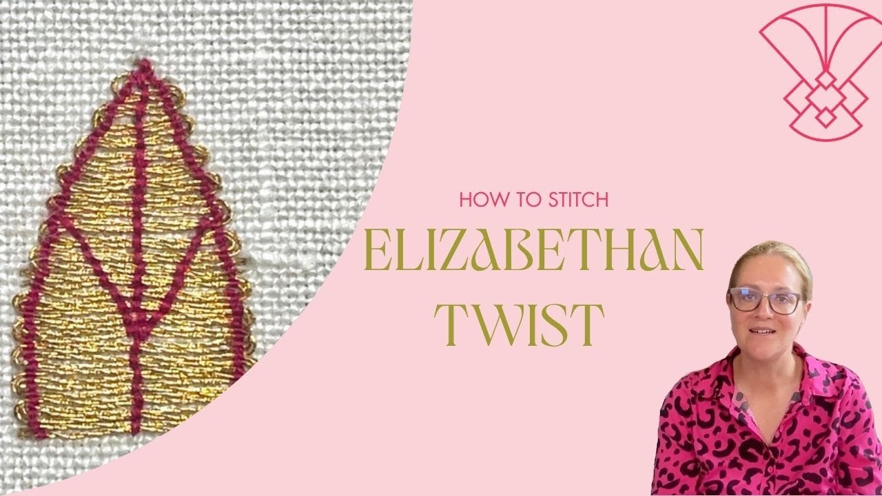 How to work Elizabethan Twist; A goldwork embroidery tutorial