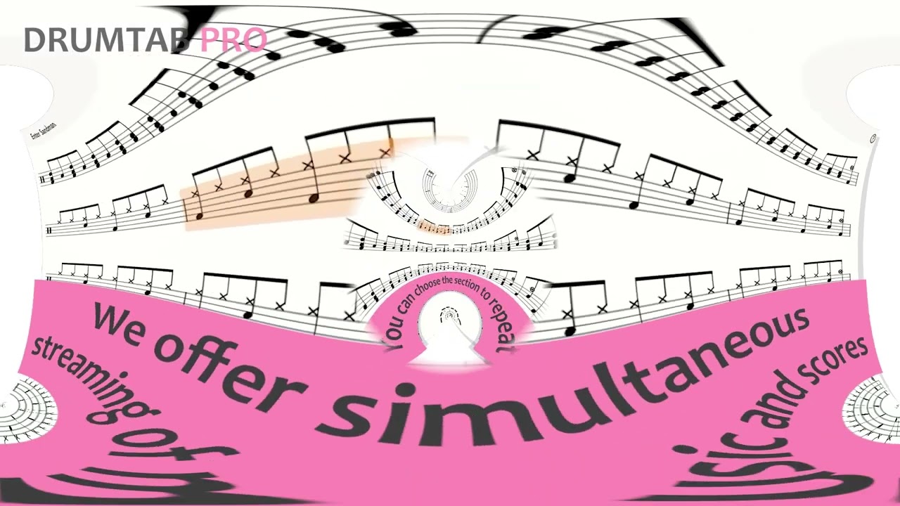 DRUMTAB PRO, an online drum sheet music, has been released (Drum tutorial,DrumScore,DrumNotion,드럼악보)