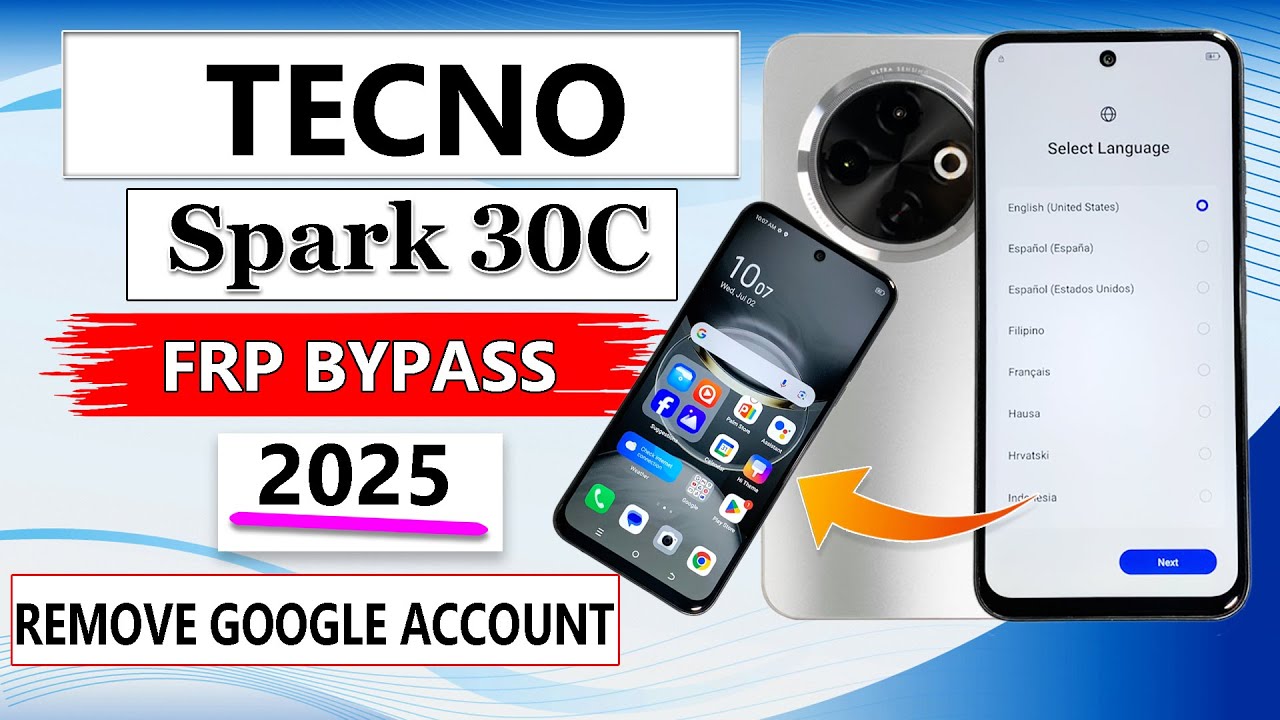 Tecno Spark 30C FRP Unlock 2025 | Google Verification Bypass Without PC | Tecno Spark 30C FRP Bypass