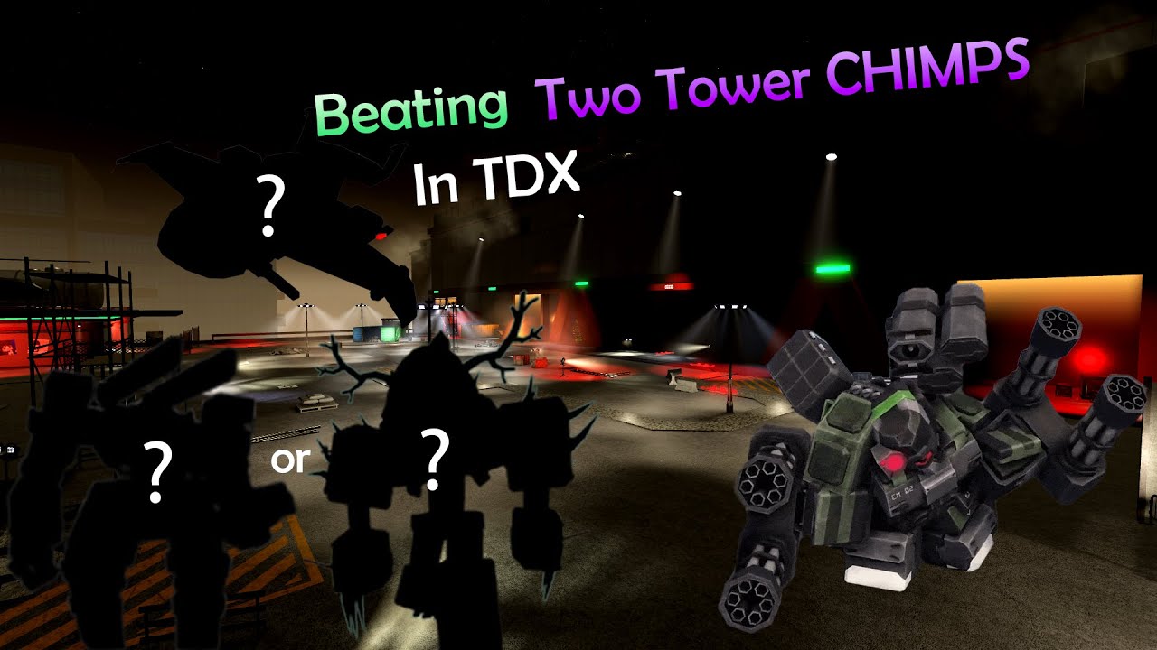 How I Beat TDX's Two Tower Chimps Challenge | Roblox Tower Defense X