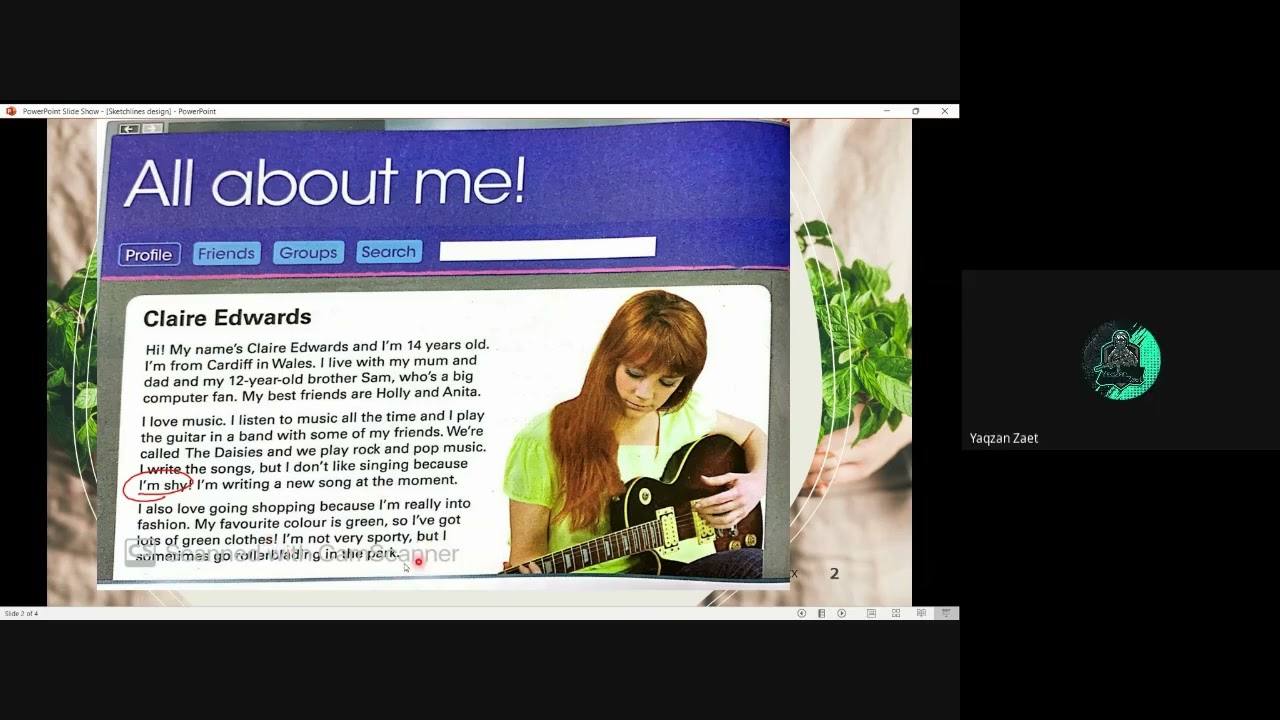 1DELIMA Writing Personal Profile PULSE 2