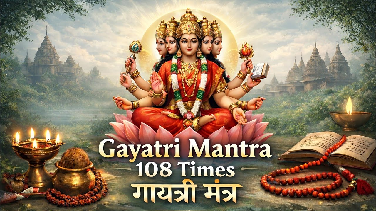 Gayatri Mantra 108 Times | गायत्री मंत्र | Peaceful Morning Mantra Bhajan 