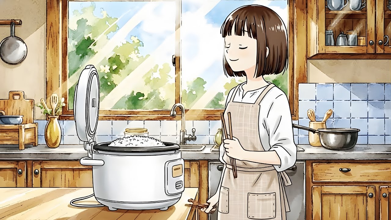 A Quiet Morning in Japan Cooking a Peaceful Breakfast Ghibli Style ASMR  日本の静かな朝