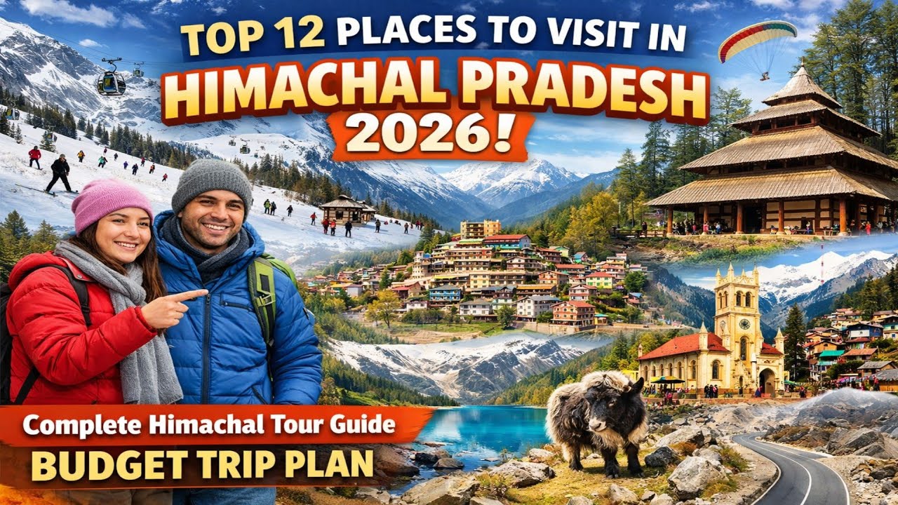 Top 12 Places To Visit In Himachal Pradesh 2026 | Complete Himachal Tour Guide | Budget Trip Plan