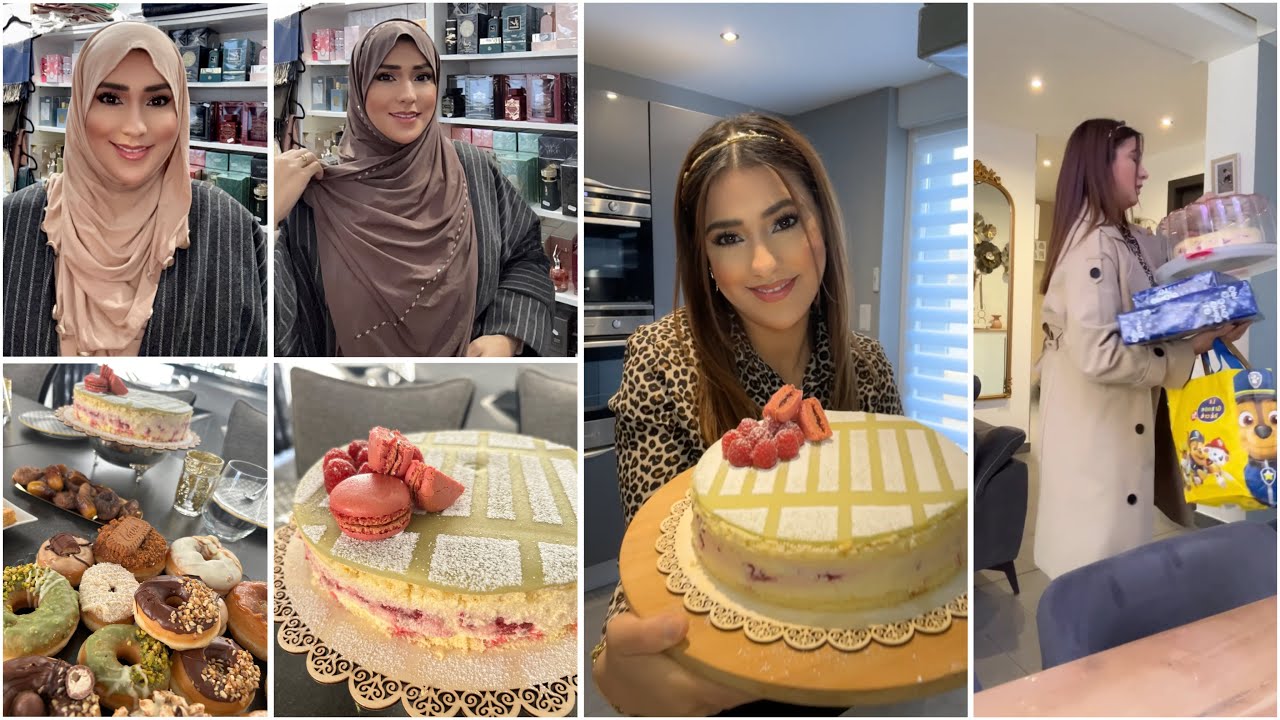 كريمة موسلين🤤لكيكة الميلاد🍰crème pâtissière pour la mousseline👌un délicieux framboisier🥰