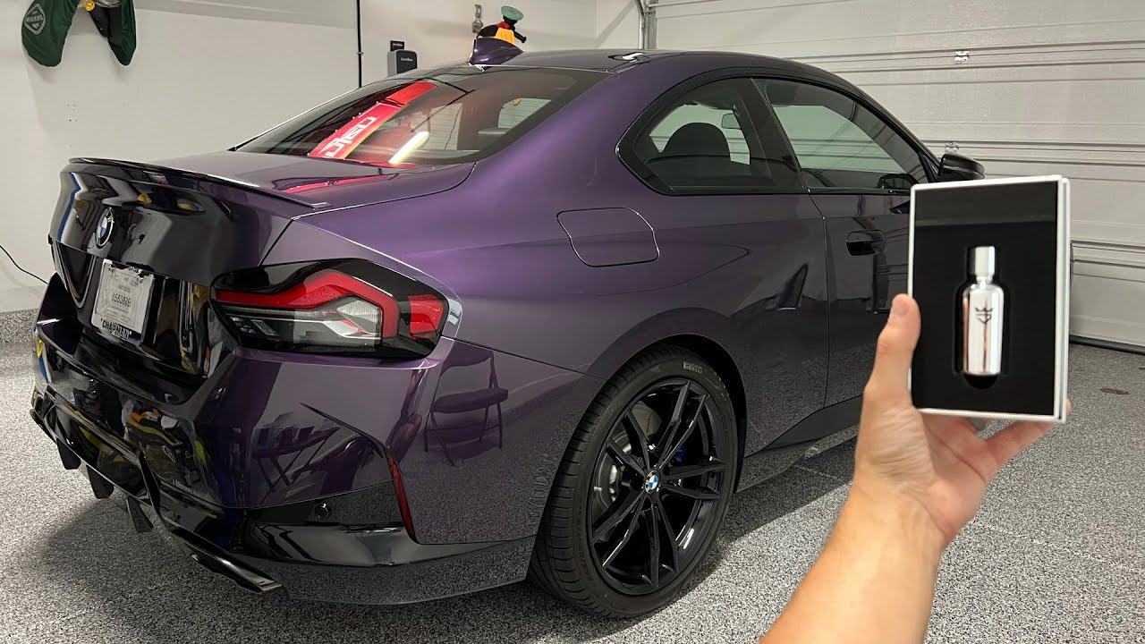 DIY Ceramic Coating On My Purple BMW | Armor Shield IX | 2022 M240i In Thundernight Metallic