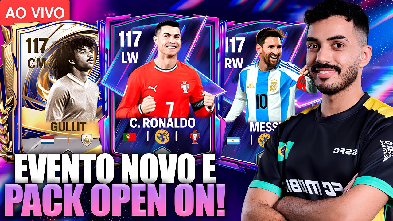 EVENTO NOVO AGORA! 🚨 PACK OPEN TOTY + MESSI & CR7 FLASHBACK no FC MOBILE!