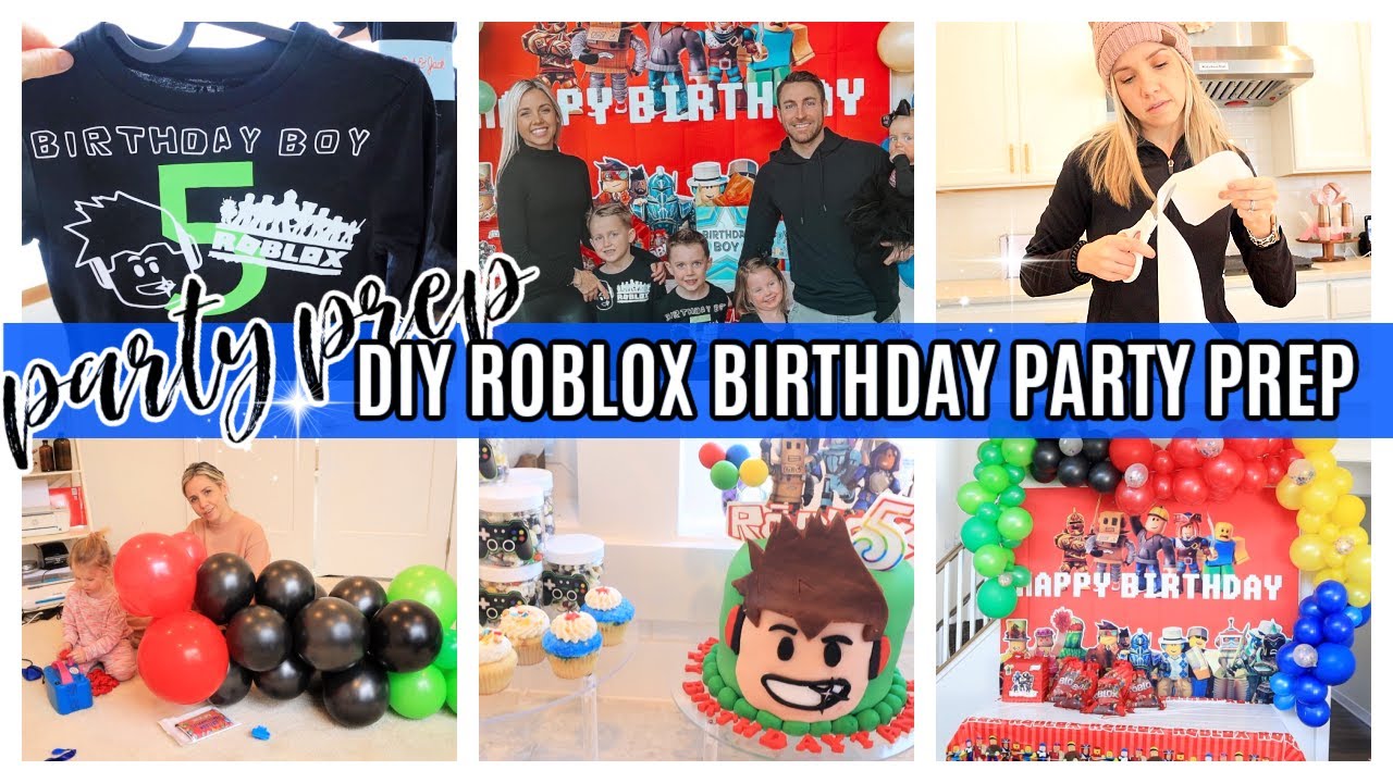 *NEW* PARTY PREP WITH ME // DIY BIRTHDAY PARTY // ROBLOX THEME TIFFANI BEASTON HOMEMAKING 2022 SAHM