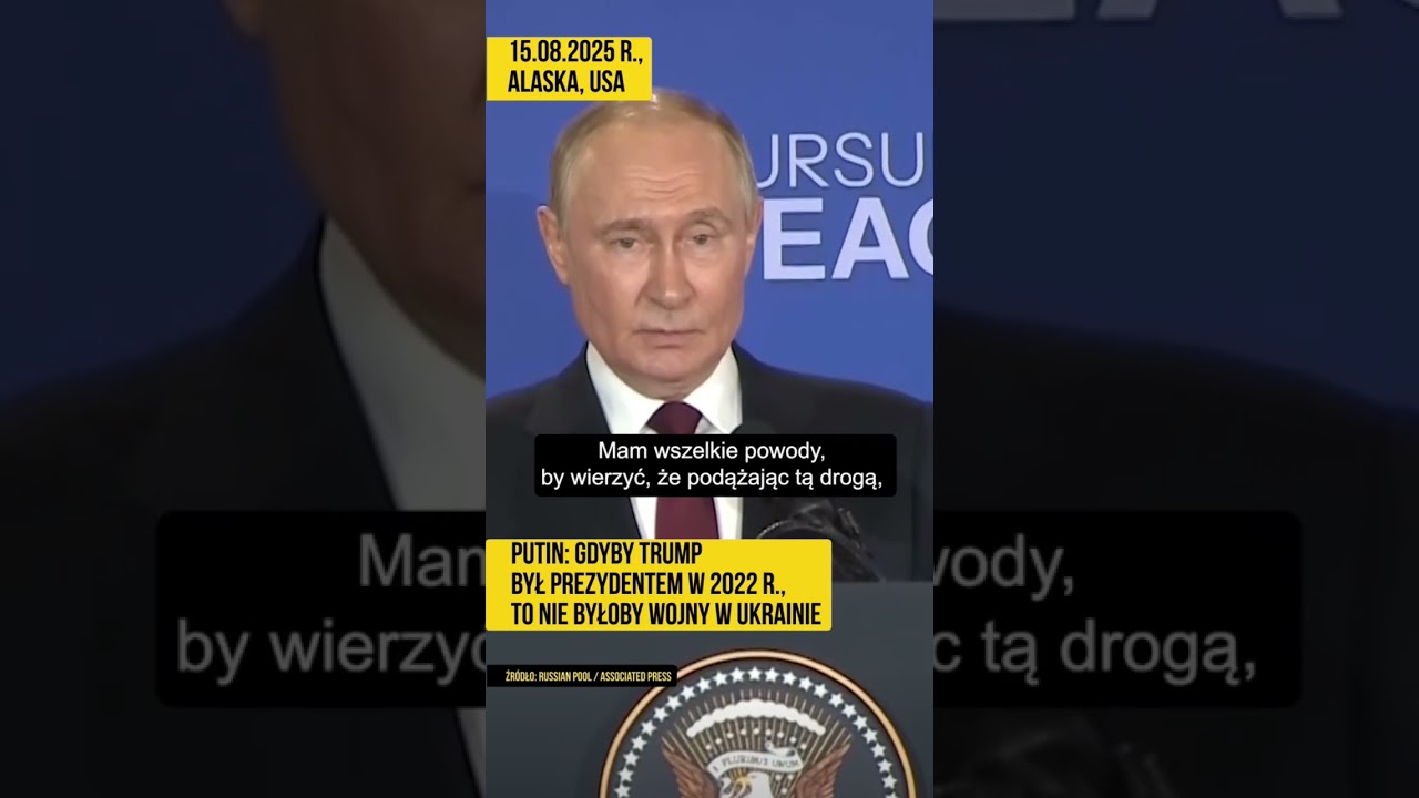 ZASKAKUJĄCE SŁOWA PUTINA O WOJNIE W UKRAINIE
