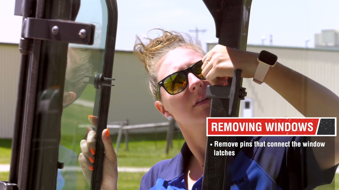 How-to Remove the Bobcat Small Articulated Loader Door and Windows