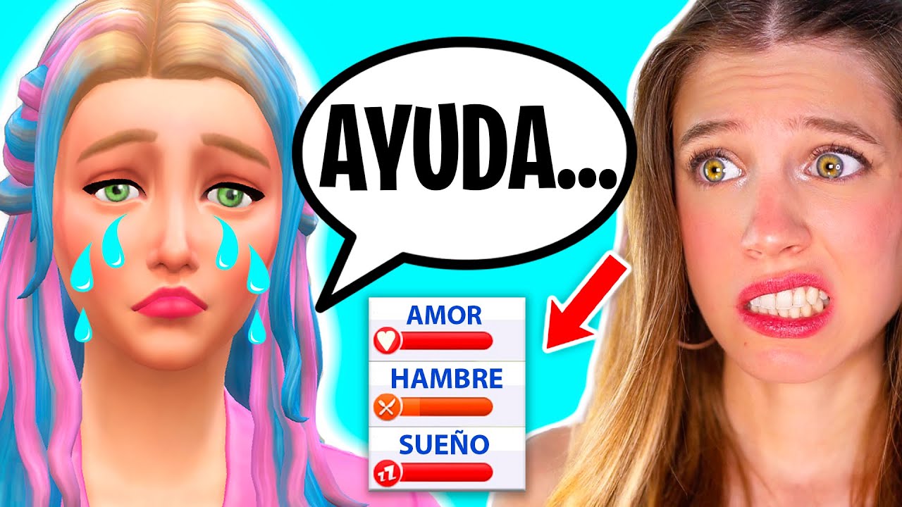 SOY UN DESASTRE EN LOS SIMS... 😭💔 MIS PRIMEROS DÍAS EN MI NUEVA VIDA EN LOS SIMS 4!! #3
