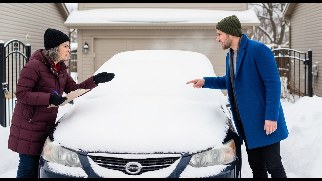 The HOA Compliance Officer Tried To Tow My Car Because Snow Covered The License Plate