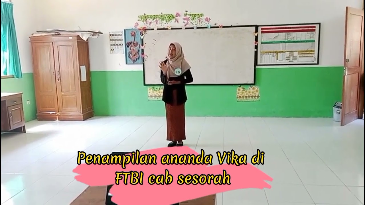 Juara 1 FTBI 2023 cabang sesorah putri tingkat kecamatan