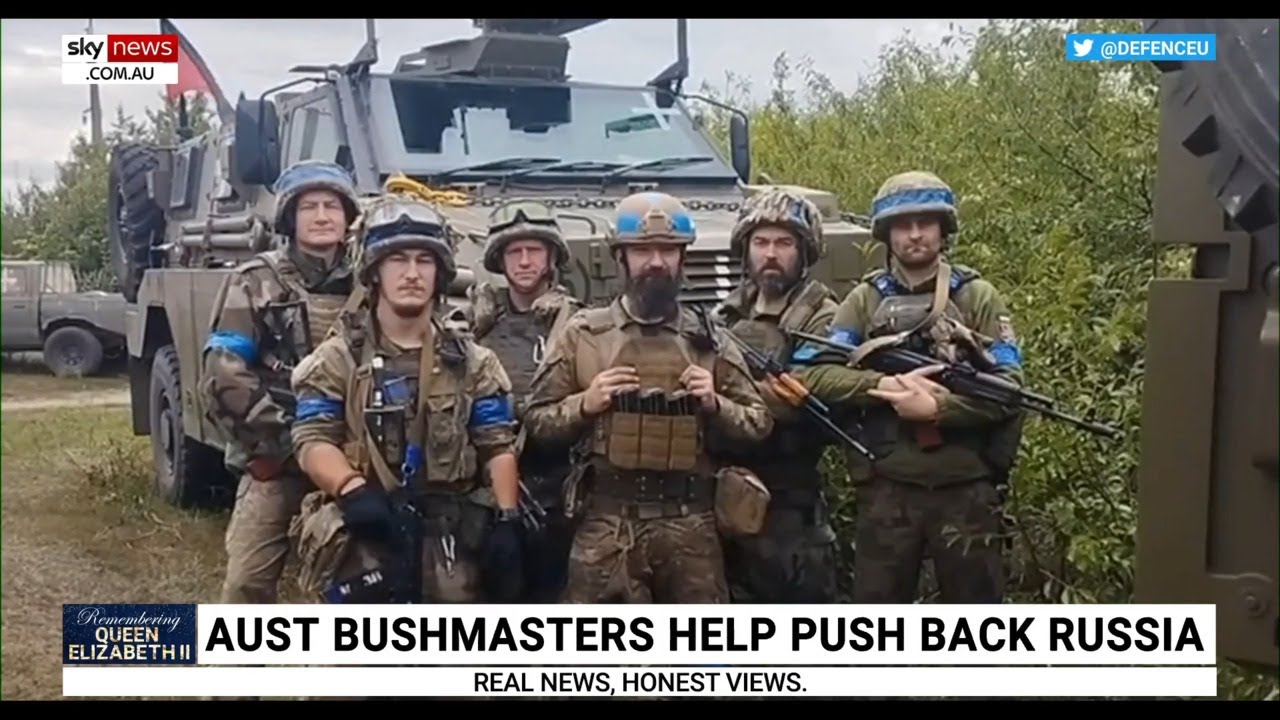 Ukraine releases video thanking Australia for Bushmasters