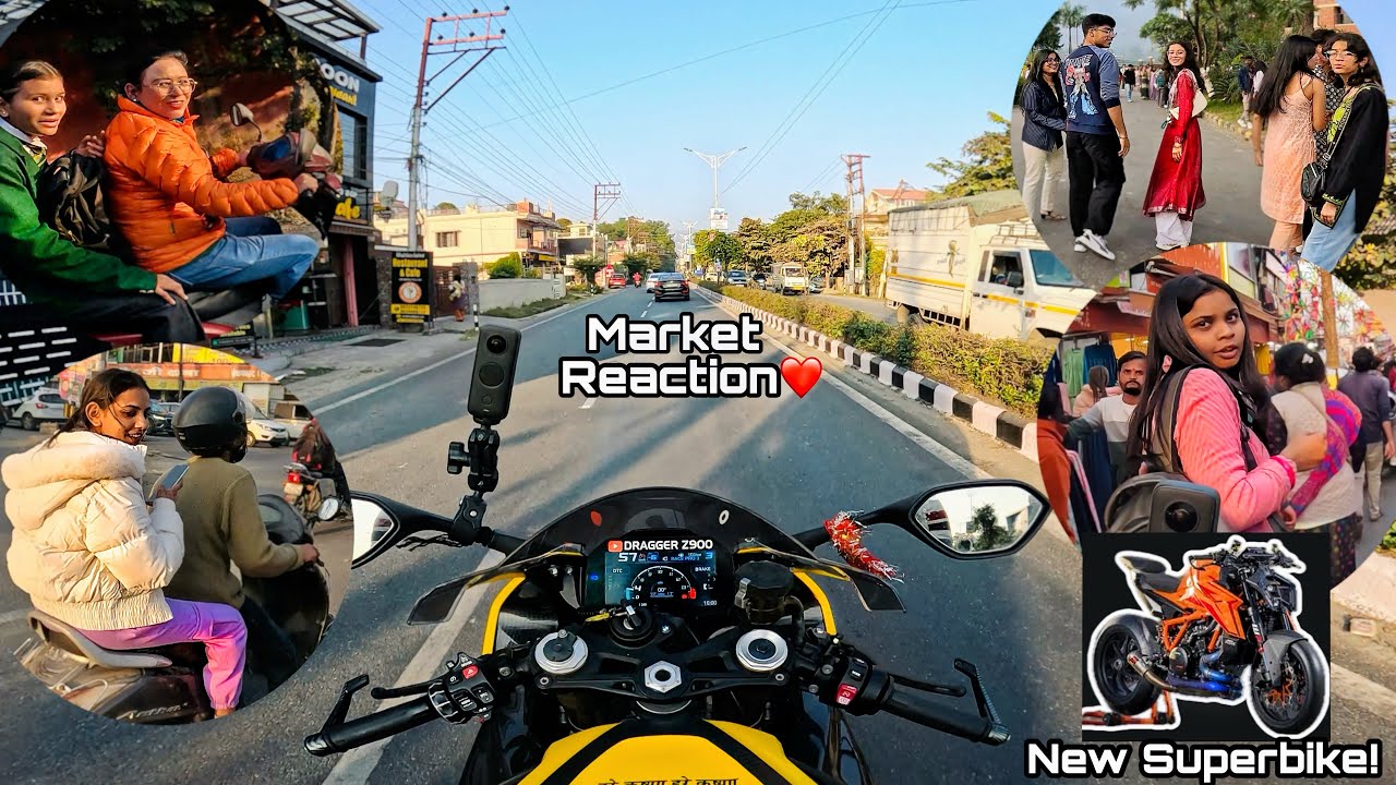 Loudest S1000rr Screaming on Road | SuperDuke 1390 Booked!  Market Reaction 4 #z900 #kawasaki #cute