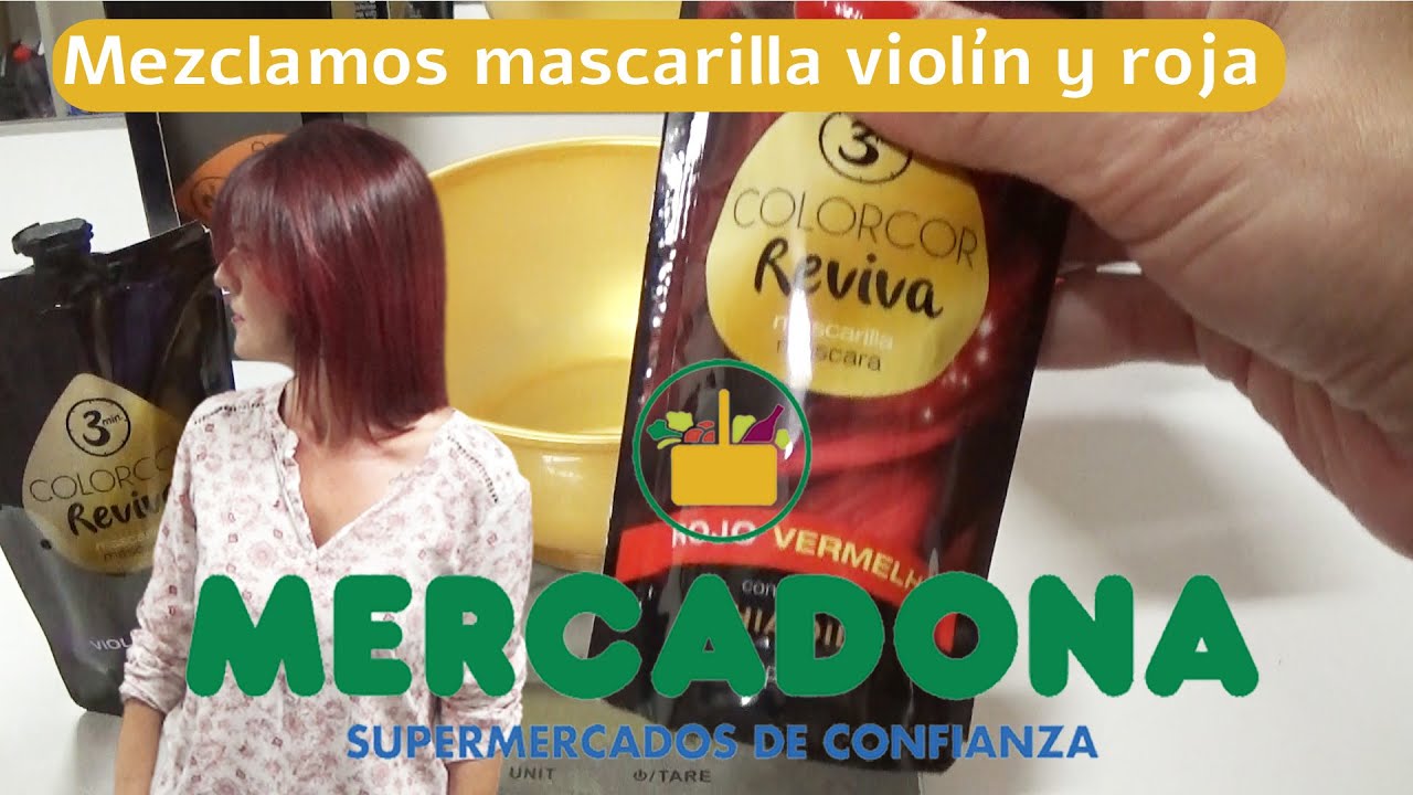 Mascarilla violín de Mercadona | Mascarilla color violín de Mercadona | Color violín de Mercadona