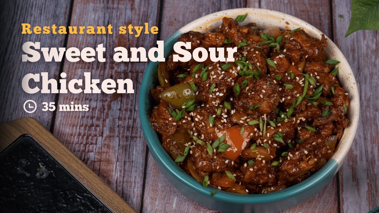 Sweet and Sour Chicken | Restaurant Style Chicken Recipe | Indo-Chinese Recipe | Cookd