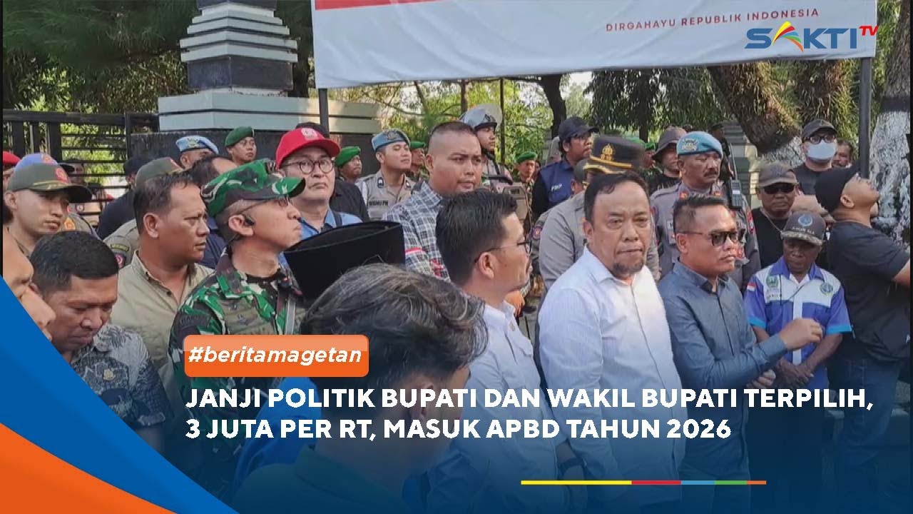 MAGETAN - Janji Politik Bupati Dan Wakil Bupati Terpilih, 3 Juta Per RT, Masuk Apbd Tahun 2026