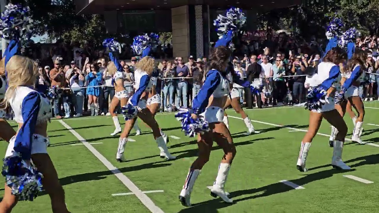 Dallas Cowboys Cheerleaders Miller Lite house pregame performance baby I'm a star 11/10/24