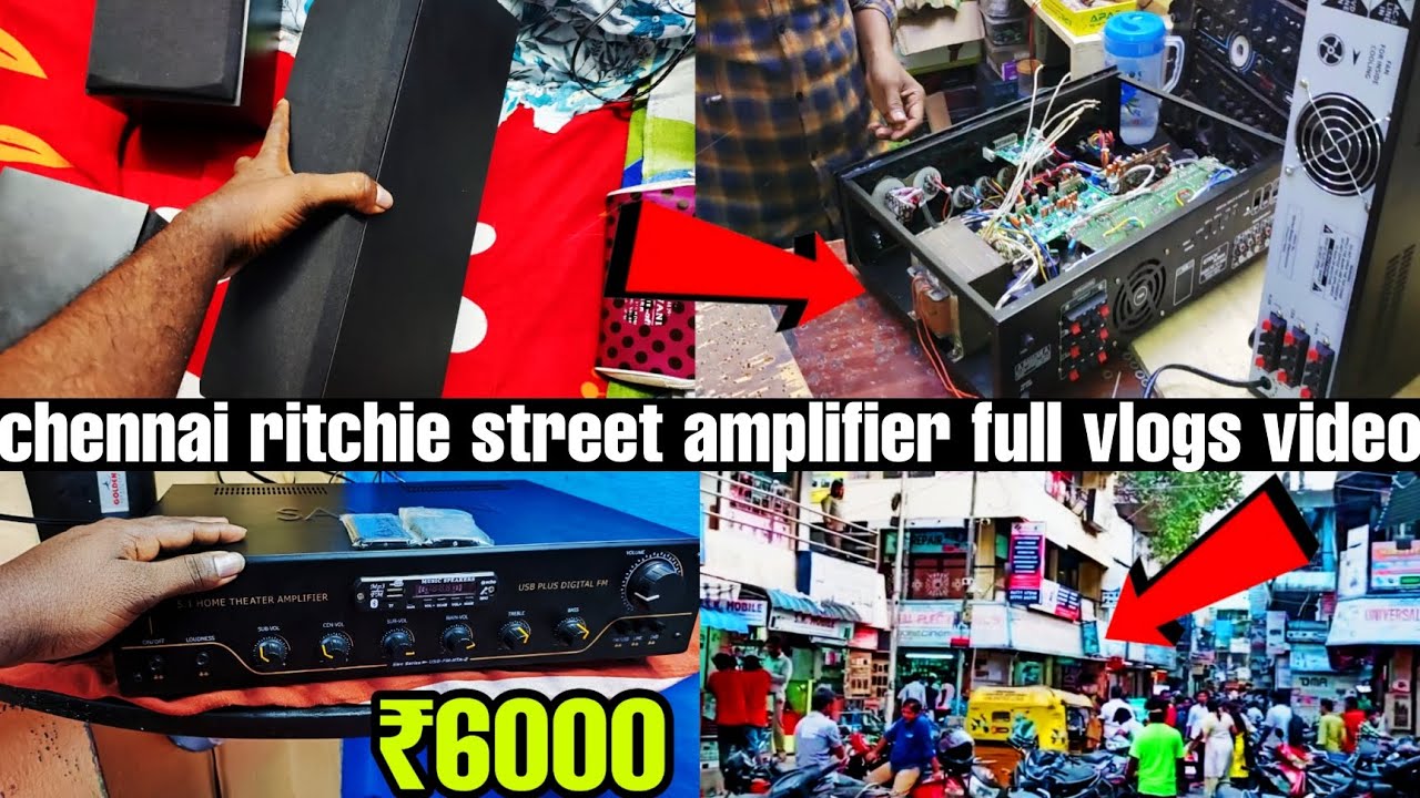 5.1 amplifier assemble📌 chennai ritchie street vlogs video in Tamil 2025 stk 4141 ic amplifier tamil