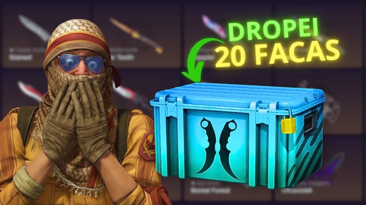 FIQUEI RICO!!! Abri 20 caixas de faca no GGDROP