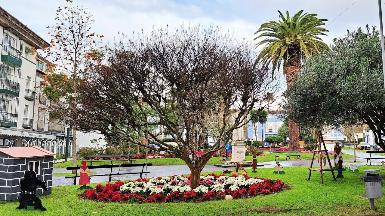 PRESÉPIO 😍JARDIM PADRE  SENA FREITAS ZENITE/ PONTA DELGADA SÃO MIGUEL AÇORES🎄🎅