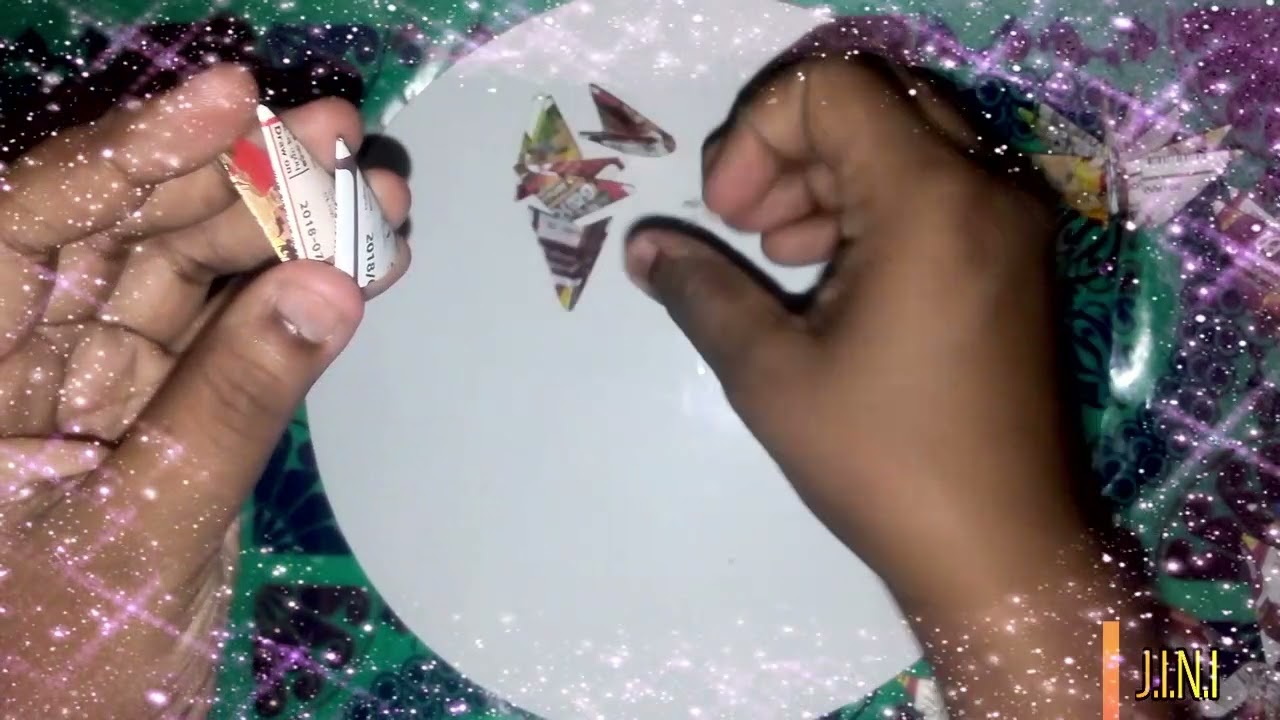 lottery handwork craft | lottery handmade swan #JINIcreations