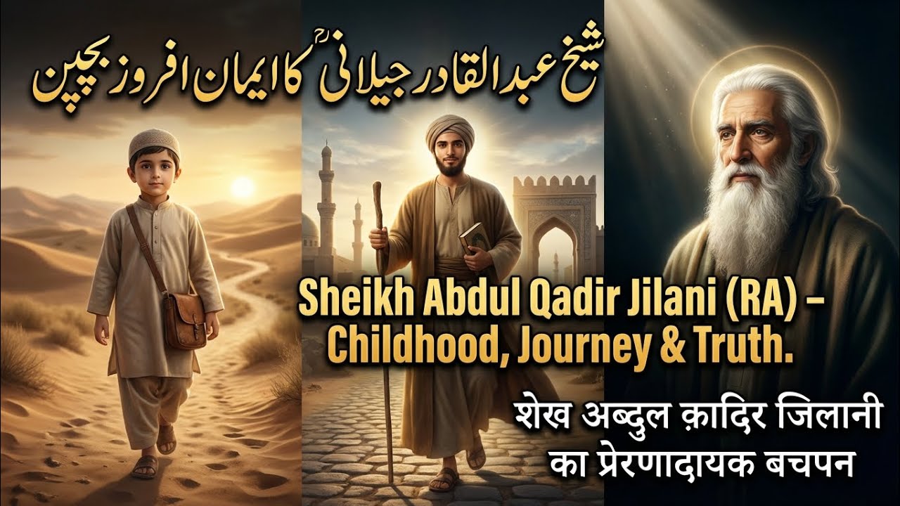 Sheikh Abdul Qadir Jilani(RA) Childhood,journey&truth || Moral Story 