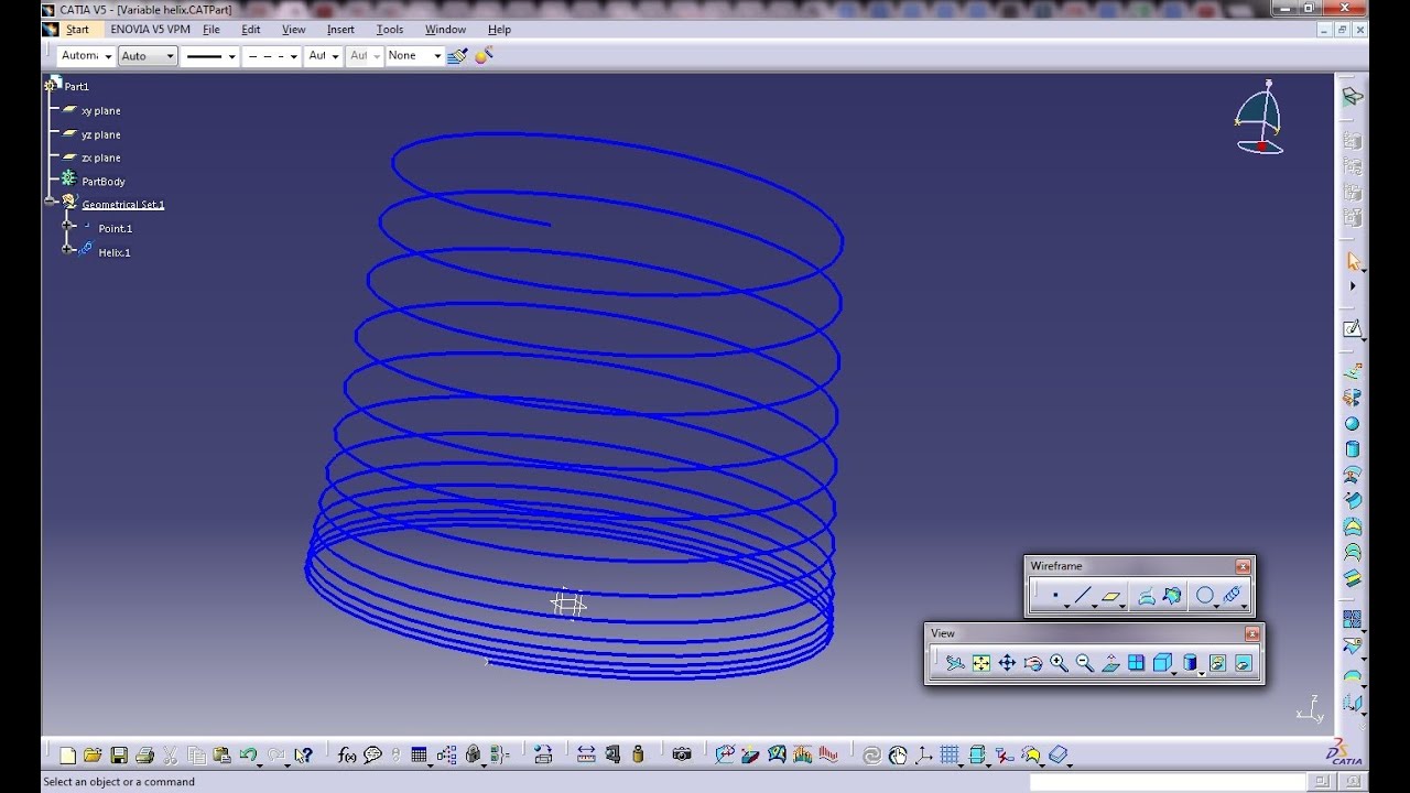 Catia V5 Powerful Tricks #119|How to Create Variable Helical Pitch|Product & Mechanical Engineering