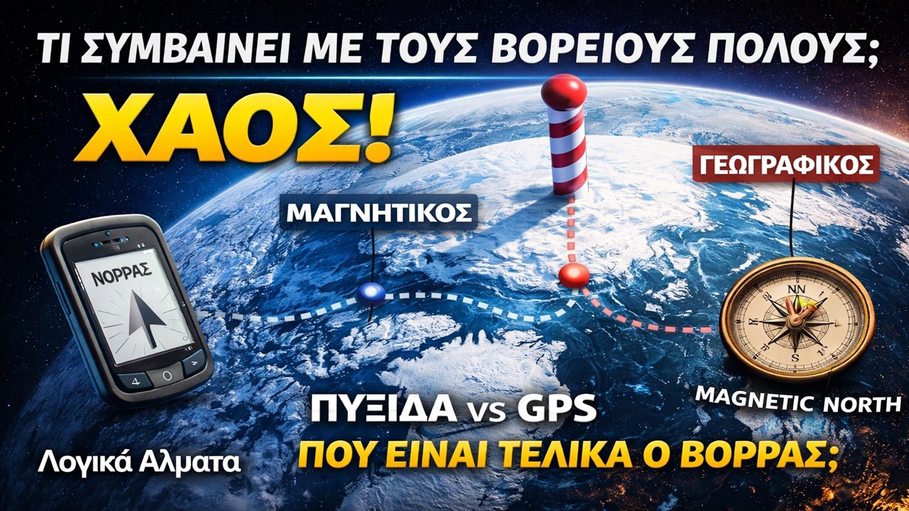Πού βρίσκεται τελικά ο Βόρειος Πόλος; Το Χάος των 4 Πόλων!