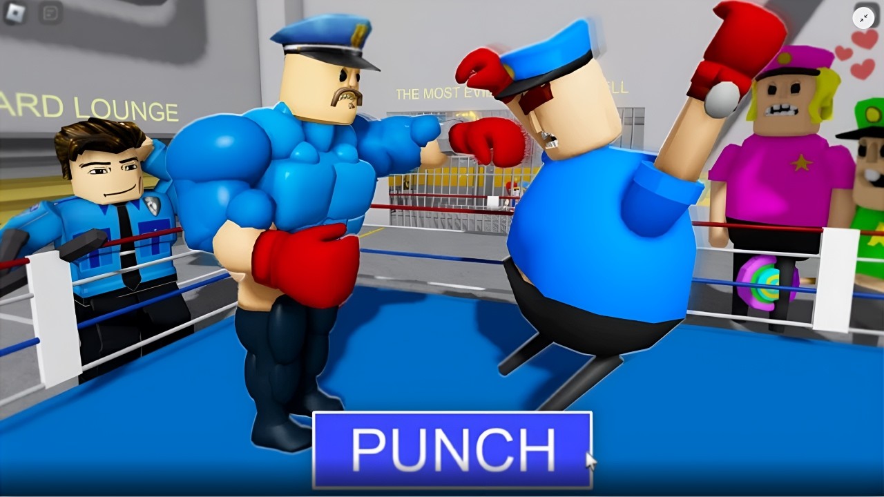 boxer barry's prison run! (obby) gameplay #roblox #games #obby