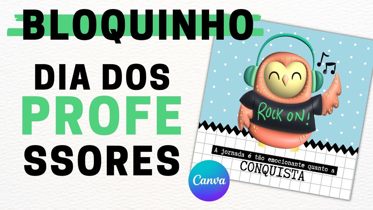 Bloquinho Personalizado Para o Dia dos Professores
