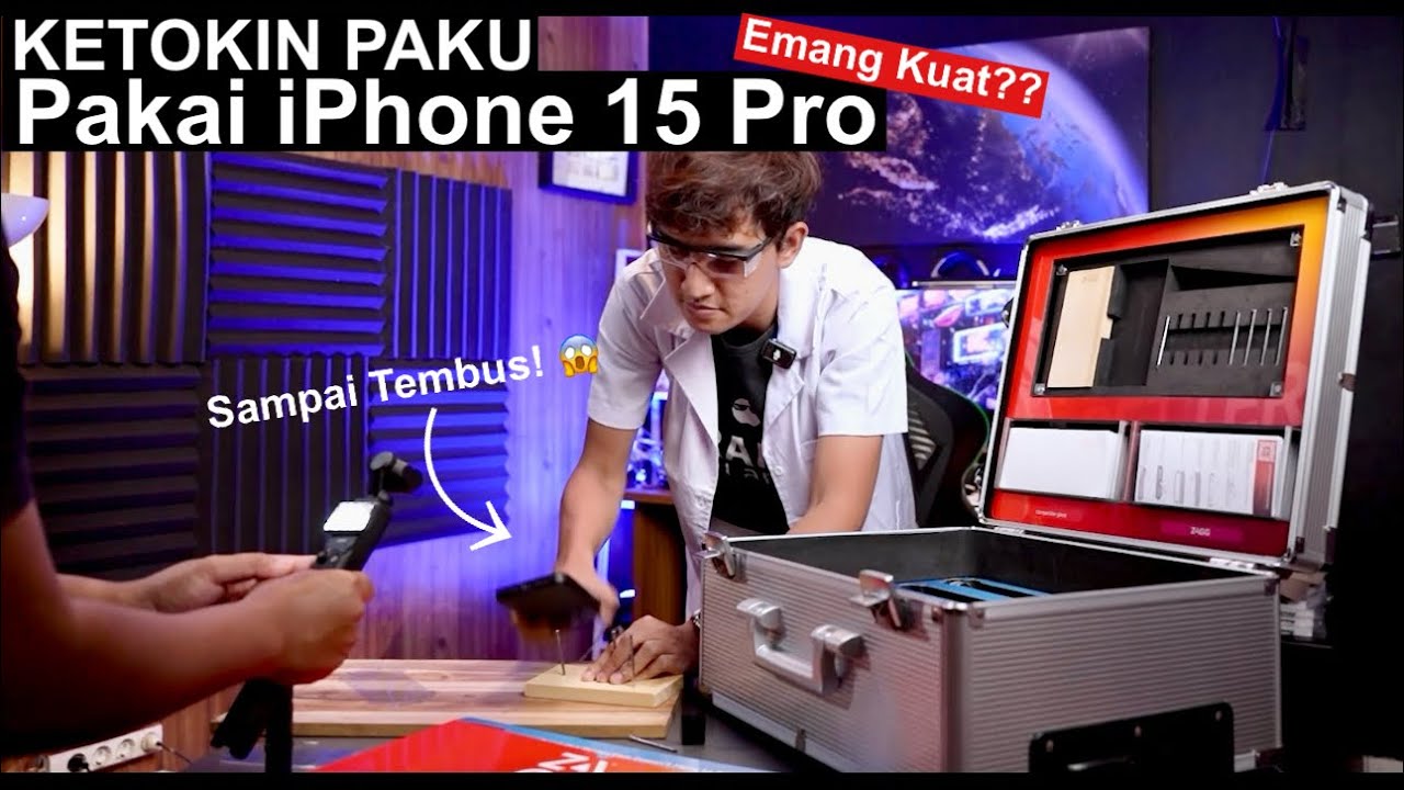 HANCURIN iPhone 15 Pro Max Buat Ketok Paku!! ZAGG Graphene Phone Cases #iTechperiment - Ep.1