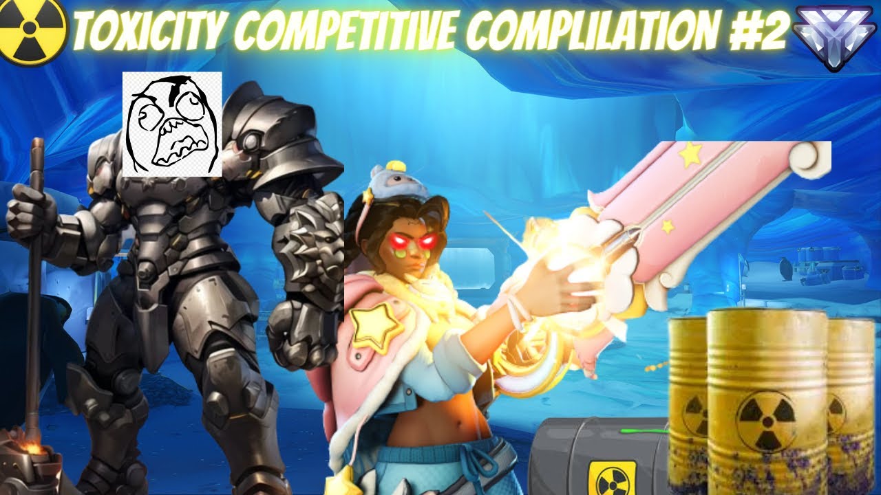 Вторая подборка моментов ярости в соревновательном режиме Overwatch 2 – токсичные моменты, которы...