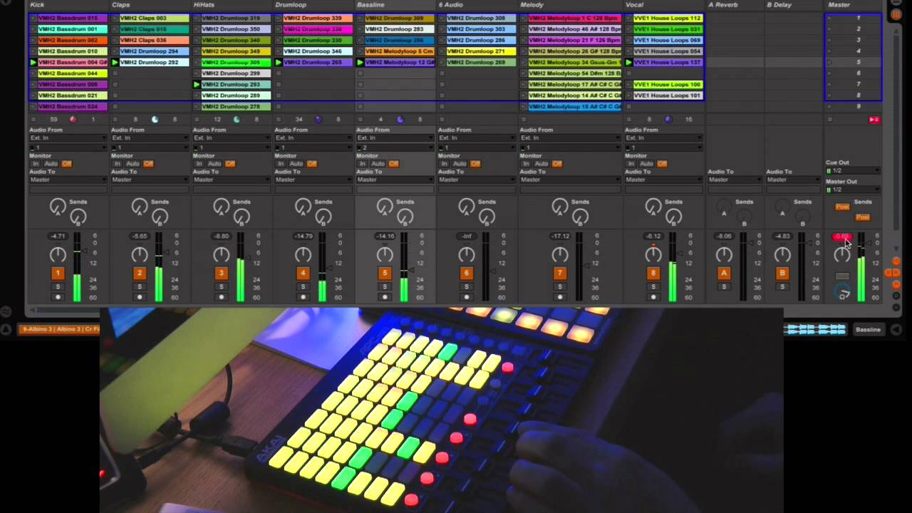 Démo Ableton Live Session + AKAI APC MINI