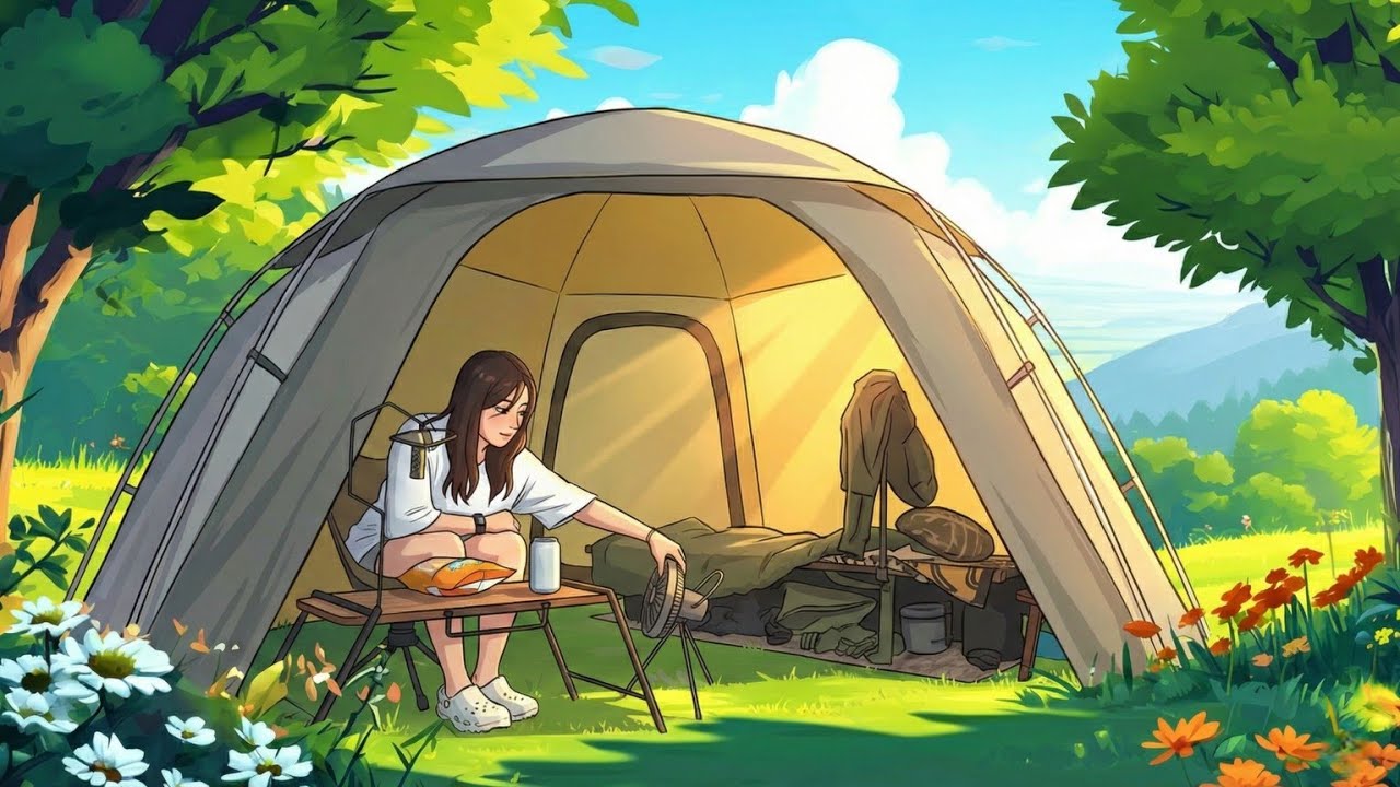 The Sound of Rain on My Dome Shelter | Solo Deck Camping