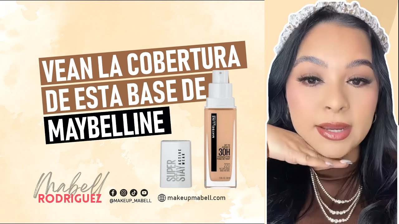 😍 Vean la cobertura de esta base de Maybelline 😳😨