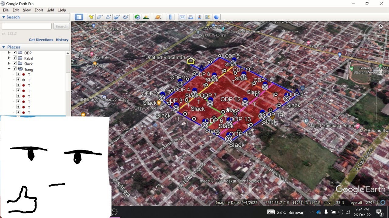 Ini DIA!! Cara Gua Merancang FTTH menggunakan Google Earth  PRO
